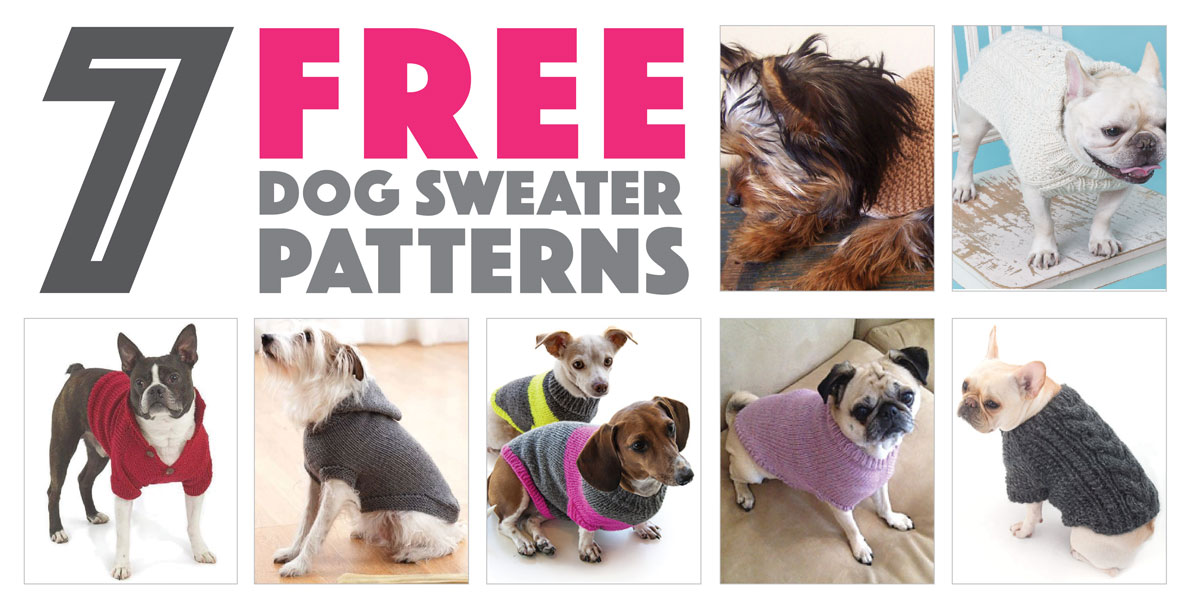 Seven Free Dog Sweater Patterns The Broke Dog