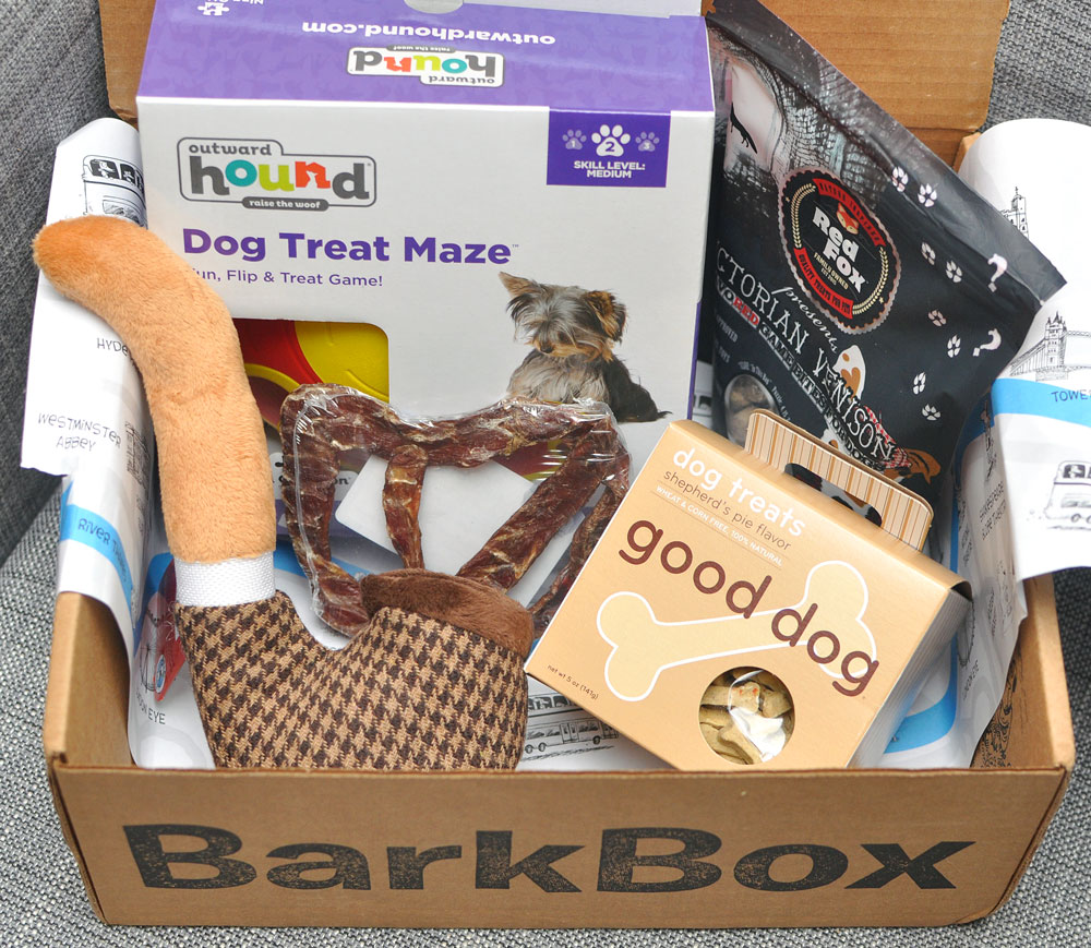 BarkBox Unboxing: March 2016 Sherlock Bones - The Broke Dog