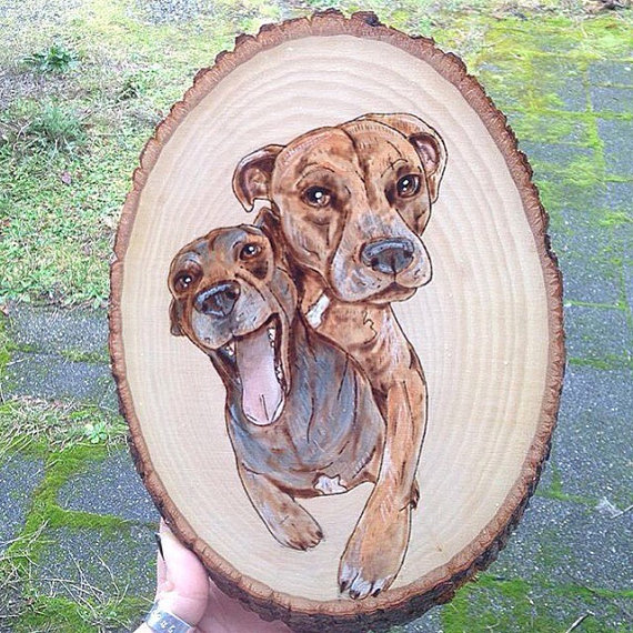 We interview Chelsea of The Pastel Pug, an Etsy shop featuring wood burned and painted human and portraits. Plus: A GIVEAWAY!
