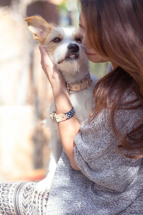 Bearytail Leather Co. makes beautiful matching dog collars and bracelets to show the world how much you love your pup! Tale 20% off with code THEBROKEDOG!