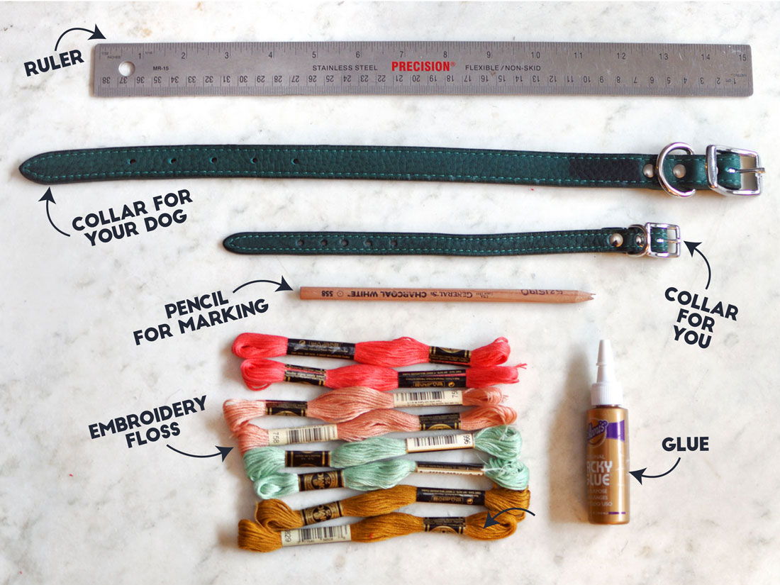 You may have seen some really amazing "friendship bracelets" for you and your dog from companies like Friendship Collar or Bearytail Leather Company, but are itching for something a little more personal. With just some simple materials and a few minutes, you can make your very own DIY friendship bracelet collars!