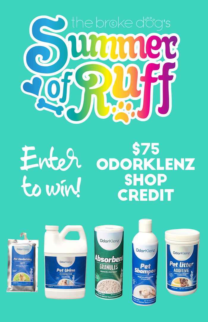 This week, we're giving away a $75 credit to the OdorKlenz shop, where you buy chemical-free odor neutralizers that are safe for both people and pets.