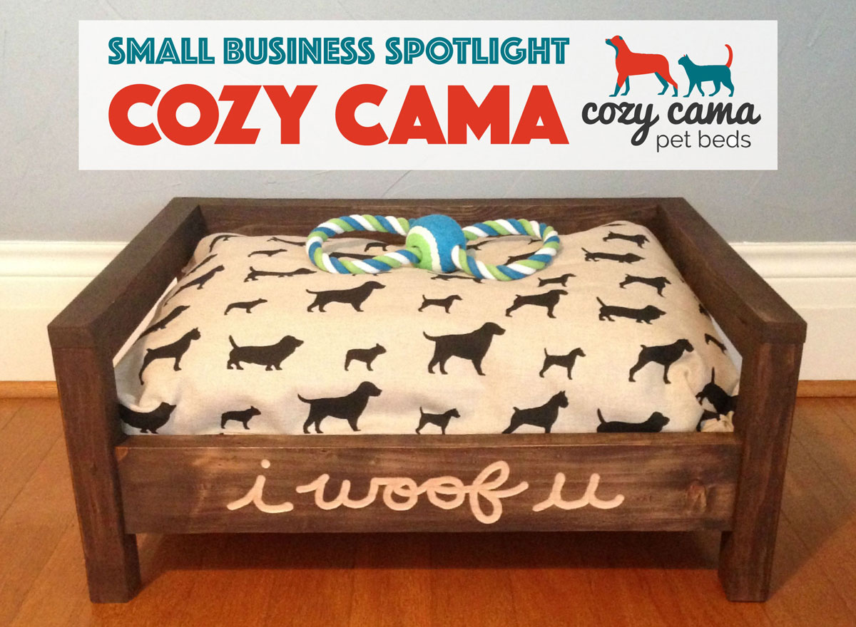 We interviewed Evan of Cozy Cama about her beautiful handmade dog beds and her life behind the scenes! PLUS: an exclusive coupon for The Broke Dog readers!