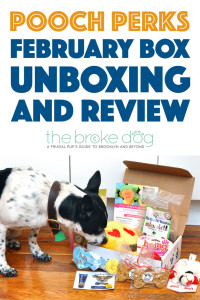 The Broke Dog: Pooch Perks February 2016 Unboxing and Review