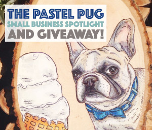 We interview Chelsea of The Pastel Pug, an Etsy shop featuring wood burned and painted human and portraits. Plus: A GIVEAWAY!