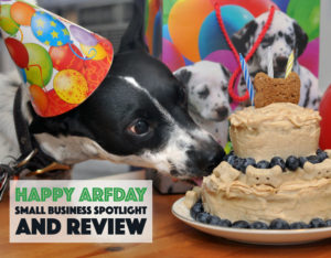 Have a doggie birthday coming up? Don't know to start? HAPPY ARFDAY is the cake mix for you!