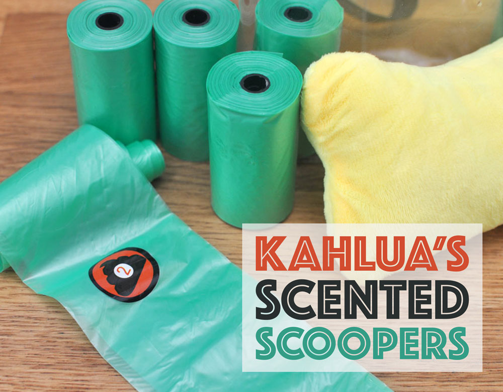 When Stacy Lu from Las Vegas walked her Shih Tzu, Kahlua, she noticed that many dog owners dealt with the same problem she did: running out of poop bags with no warning! To make life easier for pups and their humans everywhere, she designed Kahlua's Scented Scoopers, new poop bags with countdown warning stickers for the last three bags.