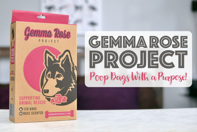 Do you ever feel guilty while scooping your dog’s poop with a plastic bag, wishing there was a way you could be a little nicer to the environment while helping homeless pups? Gemma Rose Project’s poop bags are the solution!