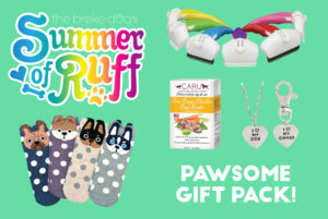 It's time for Week 5 of our weekly Summer of Ruff giveaway series! This week, we're giving away a super fun gift pack so you can spoil both you and your dog!