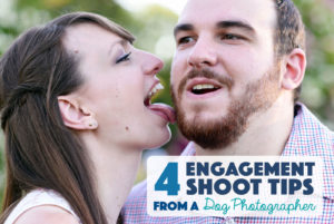 This summer, I was used my experience as a dog photographer to take my sister's engagement photos. Check out some of my resulting engagement shoot tips!