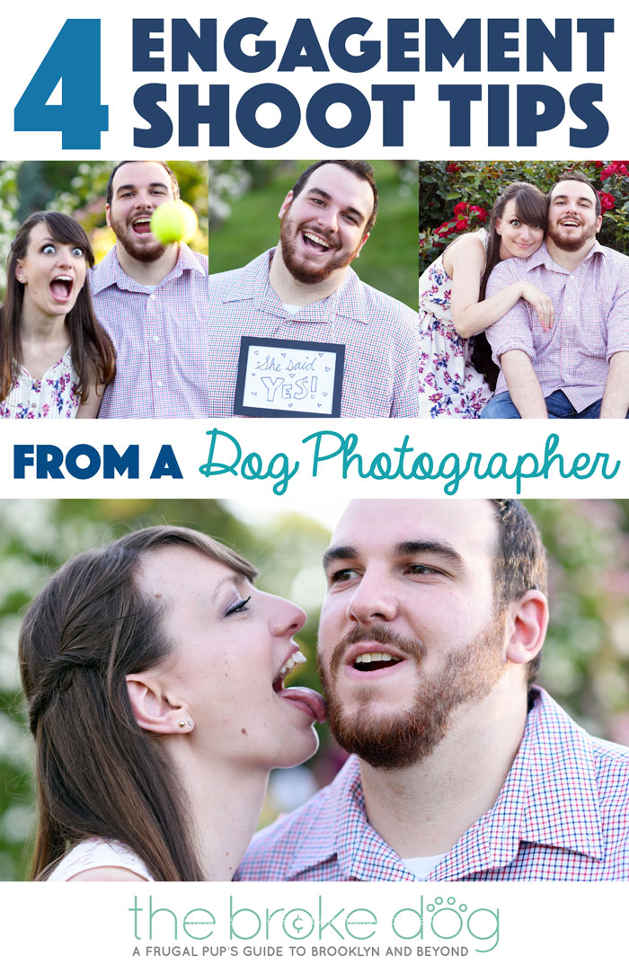This summer, I was used my experience as a dog photographer to take my sister's engagement photos. Check out some of my resulting engagement shoot tips! 