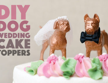 Looking for a way to include your pup in your wedding or simply express your canine love to your guests? These DIY dog wedding cake toppers are affordable, fun, and relatively easy to make!