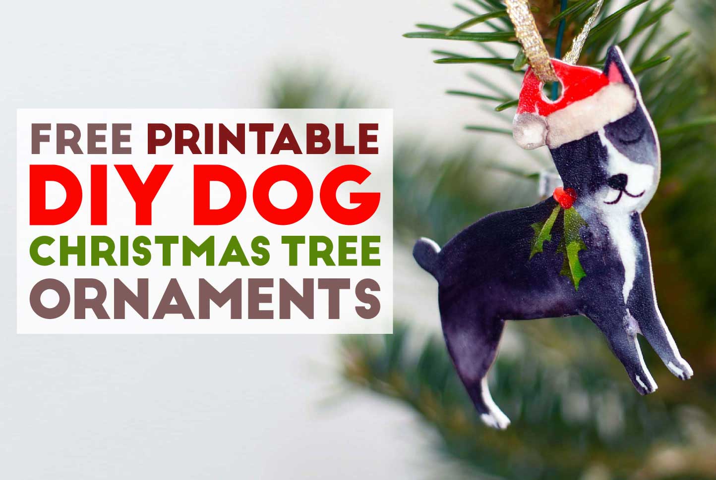 dog christmas tree ornaments